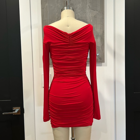 Le Privè Nancy Rouge Mini Dress - Picture 3 of 4